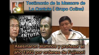 Testimonio de la masacre de La Cantuta #lacantuta #peru #lima #ayacucho #ica #callao #puno #unmsm #1