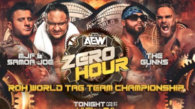 MJF and Samoa Joe vs The Gunns (ROH World Tag Team Championships)