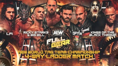 La vs Rick Starks & Big Bill vs FTR vs Kings of the Black Throne (AEW World Tag Team Championships) Ladder Match
