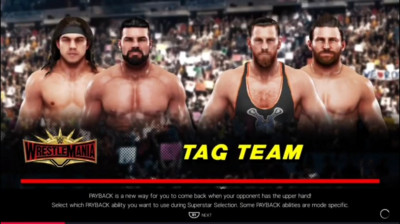 Bobby Roode & Chad Gable vs Curt Hawkins & Zack Ryder (WWE 2K19)