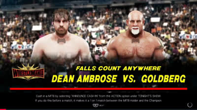 Dean Ambrose vs Goldberg (WWE 2K19)