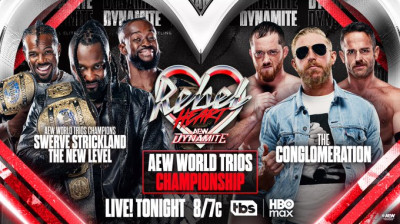 Swerve Strickland & New Level vs. The Conglomeration - AEW World Trios Championship - AEW Dynamite Rebel Heart (2026-09-09)